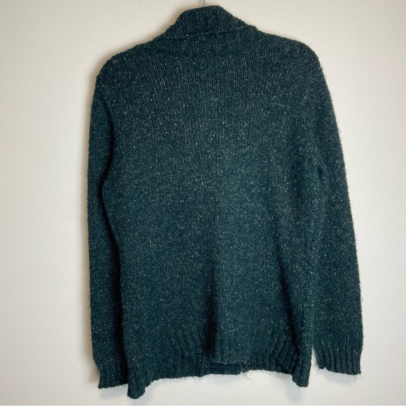 🐑 KERSH green wool blend cardigan - Picture 5 of 7